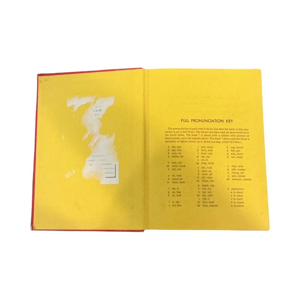 Thorndike Barnhart Junior Dictionary Sixth Edition 1965 Vintage Red Hardcover